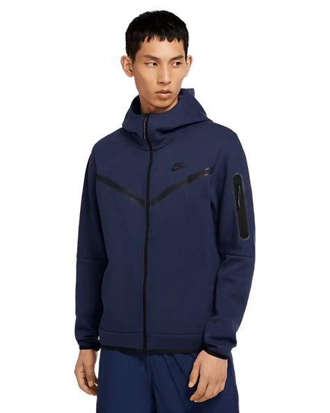 tech fleece nike blau weiß|Nike tech fleece navy blue.